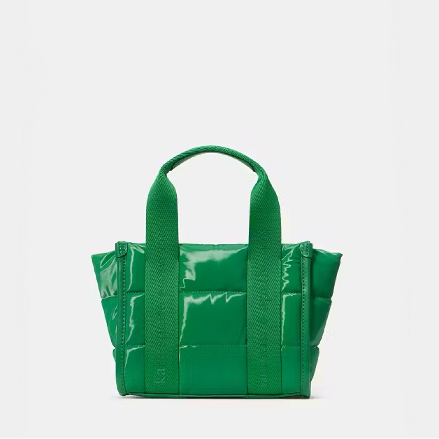 Kate Spade New York Kip Puffy Mini Tote Crossbody Bag, Green Bean New Nwt